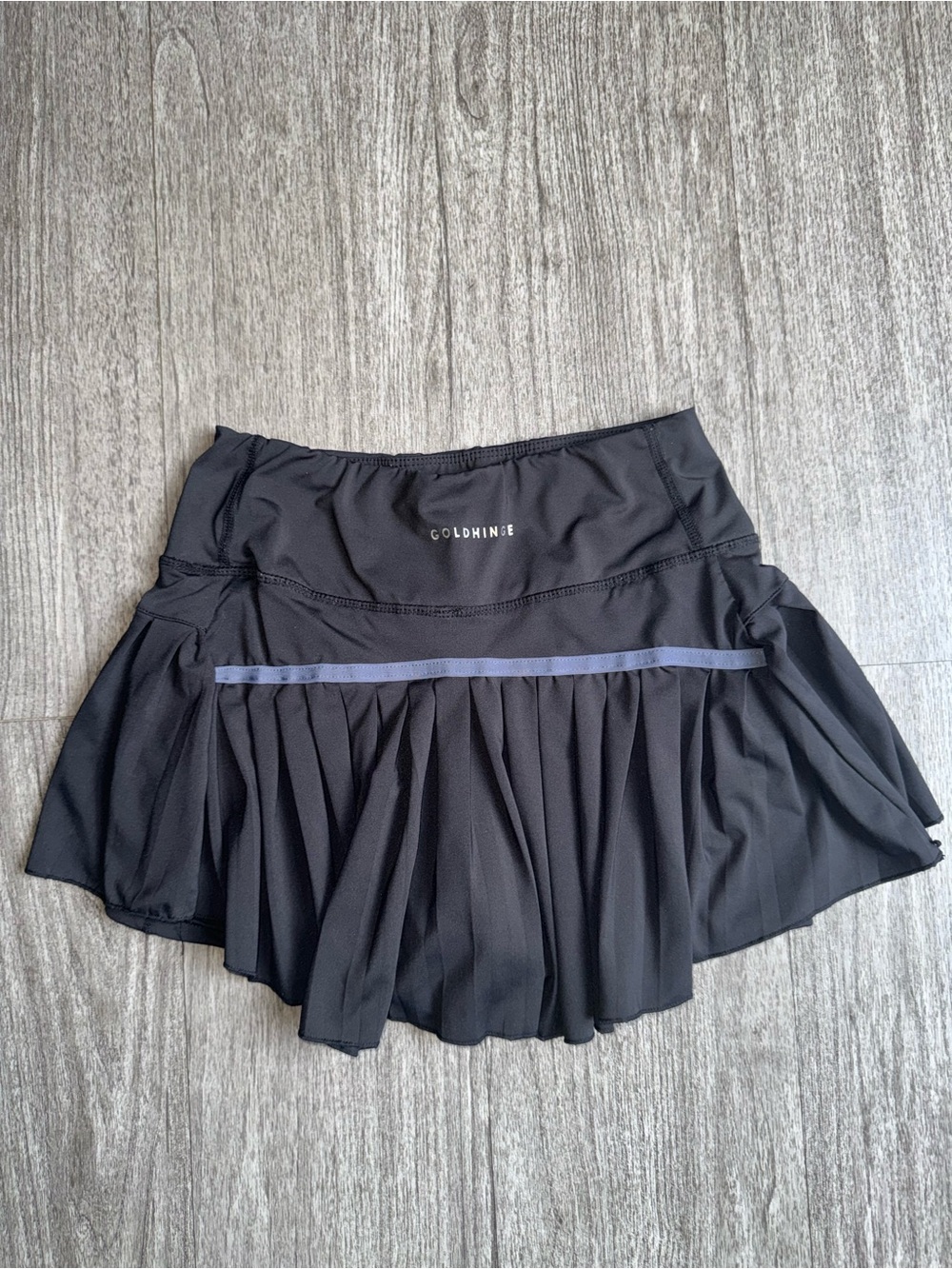 Goldhinge Black Women's Athletic Skort with Built-In Shorts